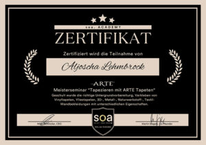 Arte Zertifikat